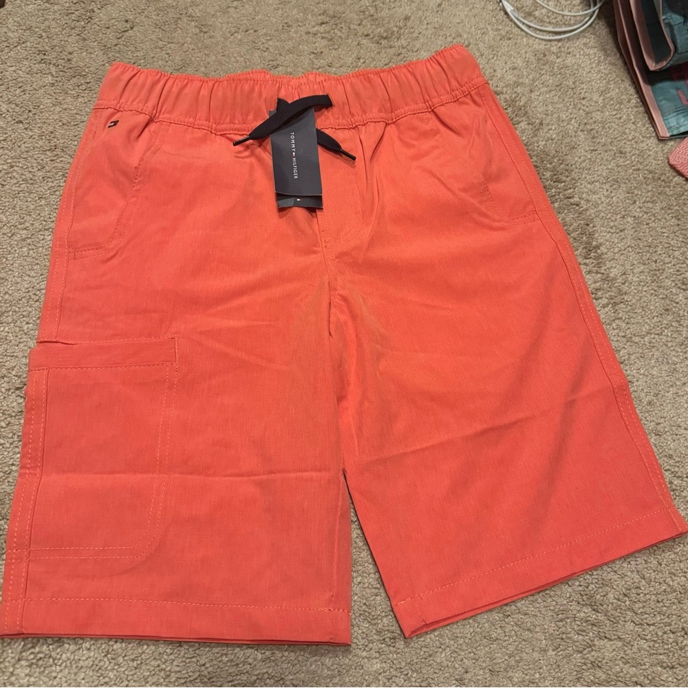 New boys shorts. Orange Tommy Hilfiger